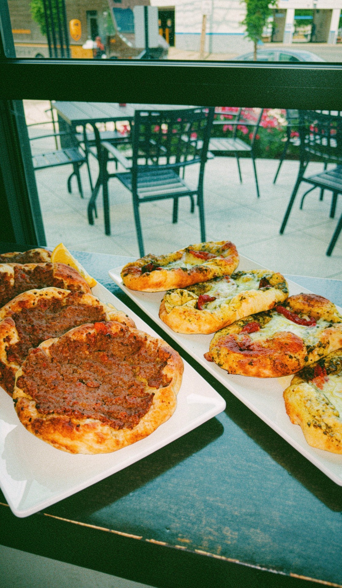 Fresh manoushe platter